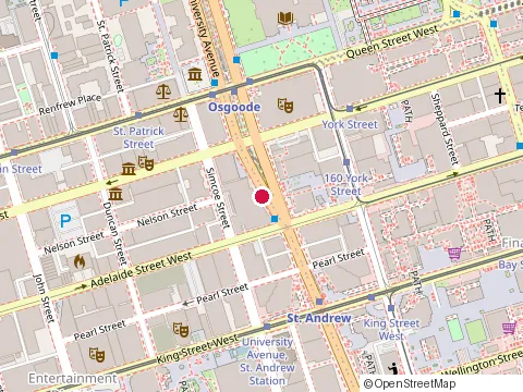 Location of Association-Municipalities at 801-200 University Ave  #801, Toronto