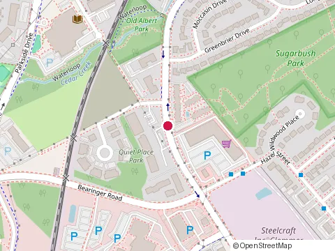 Location of State Farm Insurance Co at 496 Albert St, Waterloo