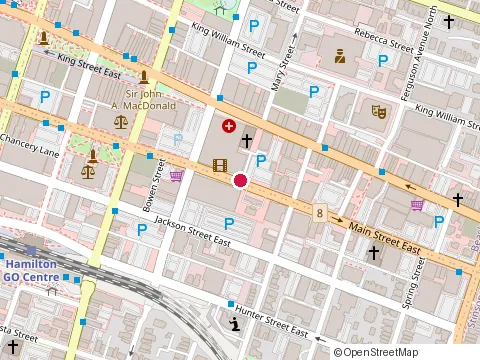 Location of Stephen E Bernstein at 117 Main St E, Hamilton