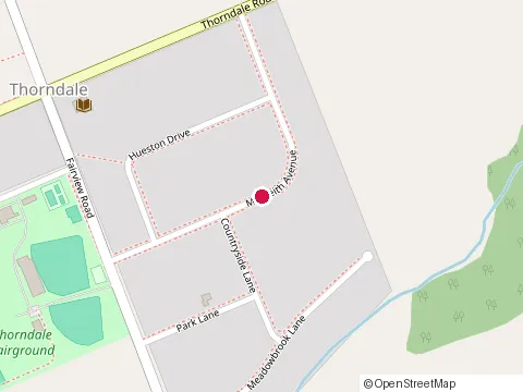 Location of Stump Grizzly at Foxborough Pl, Thorndale