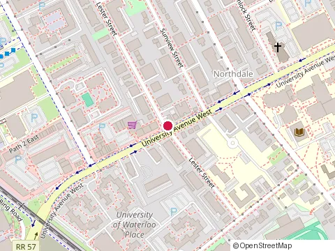Location of Suite Life Rentals at 343 Lester St, Waterloo
