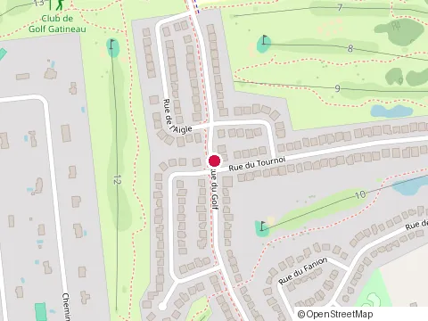 Location of Bistro 19 at 160 Rue du Golf, Gatineau