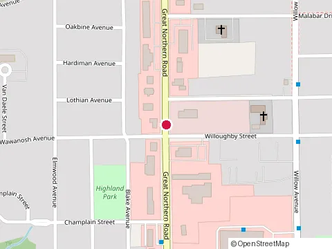 Location of The Loft at Great Northern Rd, Sault Ste. Marie