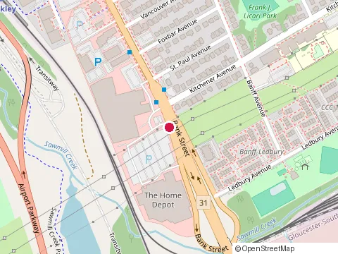 Location of Today’S Renovators at 1950 Bank Street, Ottawa