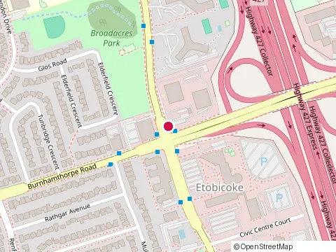 Location of Travel Guard Canada at 405 The West Mall, Etobicoke
