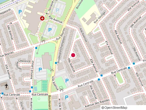 Location of Tremblay Marthe l at 777 44E Avenue, LaSalle