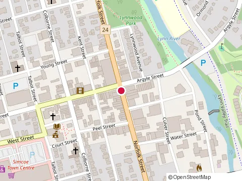 Location of Andale! Tortilleria Y Tacos at 10 Norfolk St S, Simcoe