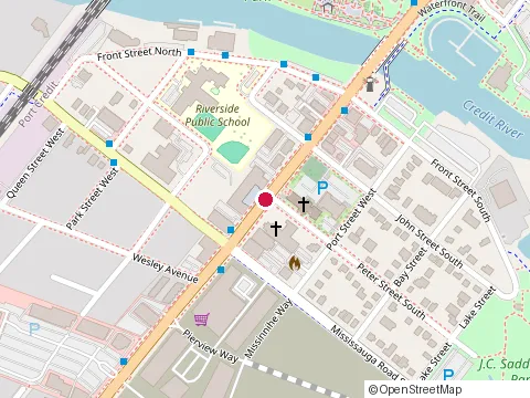 Location of Unite Productions at 157 Lakeshore Rd W, Mississauga