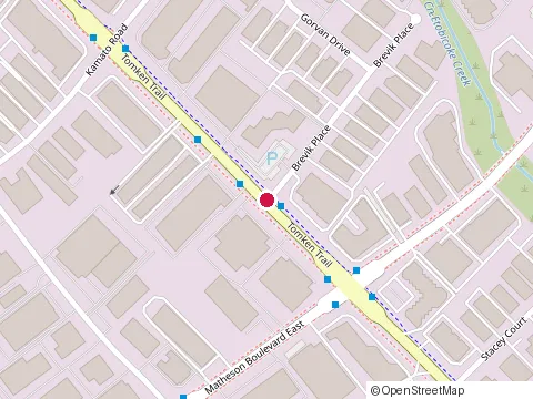 Location of Universal Overhead Doors & Security Gates at 5456 Tomken Rd., Mississauga