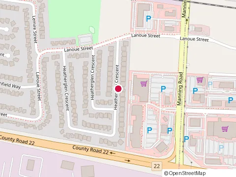 Location of Baskin Robbins Tecumseh at 1655 Manning Rd, Windsor