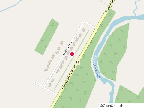 Location of Whiskey Jack Painters at 84 Graham Street West, Alma
