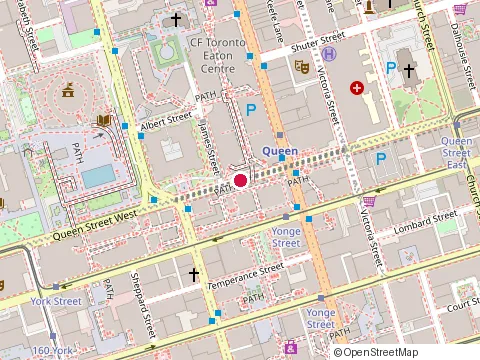 Emplacement de Bnb au 123 Queen St W, Toronto