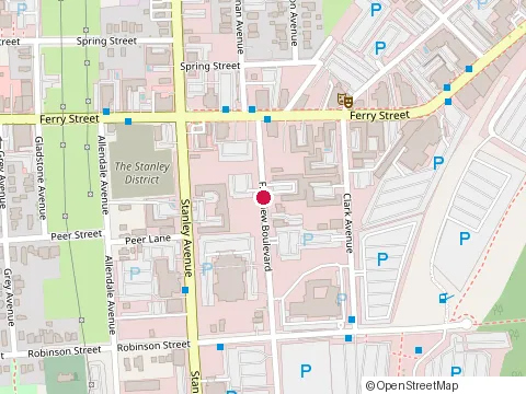 Location of Buchanans Steak & Seafood at 6039 Fallsview Blvd, Niagara Falls