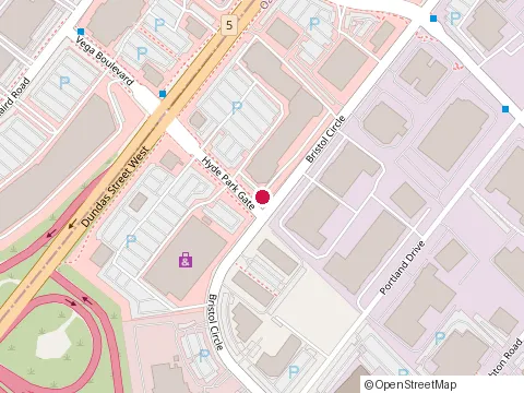 Location of Buffalo Wild Wings at 2501 Hyde Park Gate, Oakville