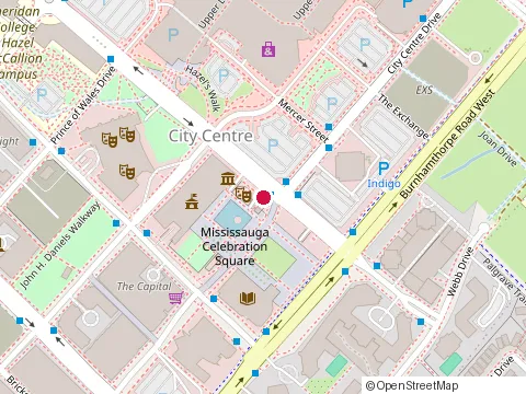 Location of Burger King, Mississauga