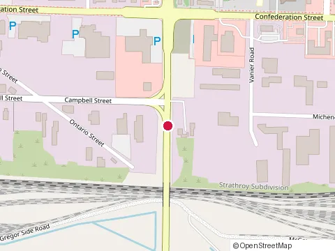 Location of Burger King at 203 Indian Rd, Sarnia