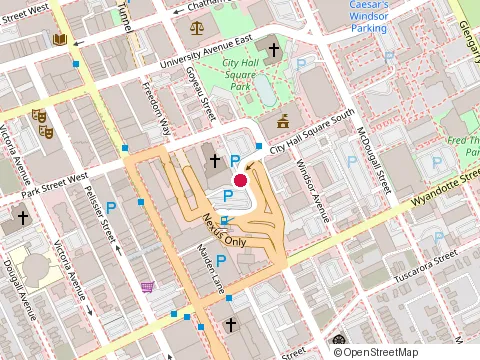 Location of Burger King - Windsor at 570 Goyeau St, Windsor