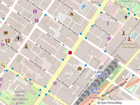 Location of Adp Canada - Montreal at Rene-Levesque Boulevard West 1360, Montréal