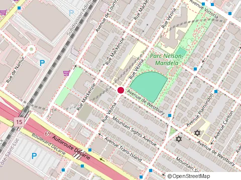 Location of Aréna Bill Durnan at 4988 Rue Vézina, Montréal