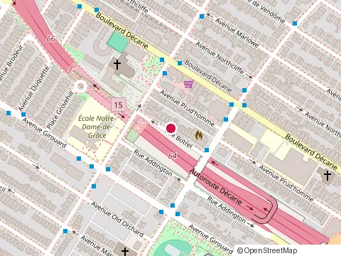 Location of Bibliothèque de Notre-Dame-de-Grâce at 3755 Rue Botrel, Montréal