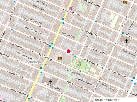 Location of Bibliothèque Hochelaga at 1870 Rue Davidson, Montréal