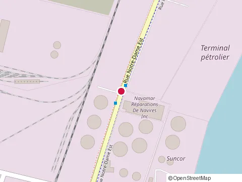 Location of Bureau Veritas Commodities Canada Ltd. at 9756 Rue Notre-Dame E, Montréal-Est