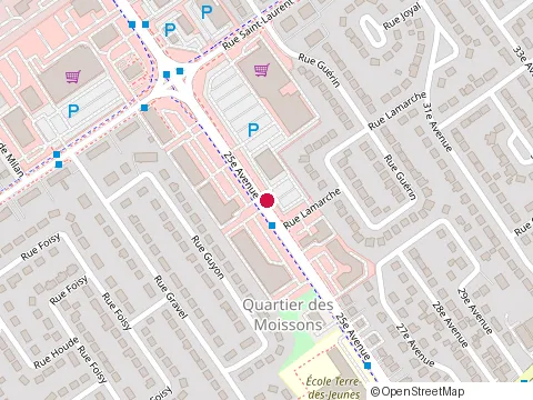 Location of Burger King at 415 25E Ave, Saint-Eustache