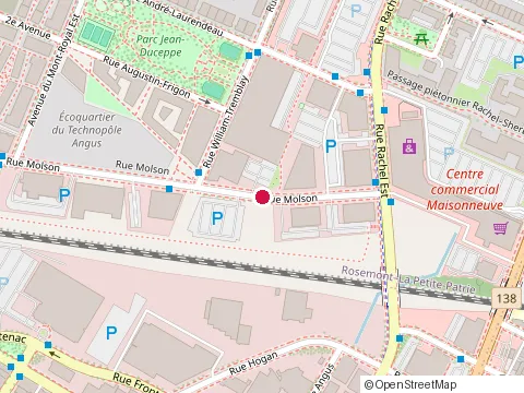 Location of Caisse d'Économie Solidaire Desjardins - Centre de Services Montréal at 4051 Rue Molson Local 110, Montréal