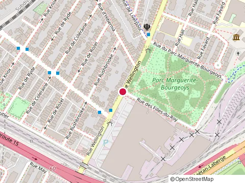 Location of Caisse Desjardins at 2376 Rue Wellington, Montréal