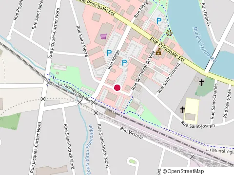 Location of Caisse Desjardins de la Pommeraie at 200 Rue Desjardins Est, Farnham
