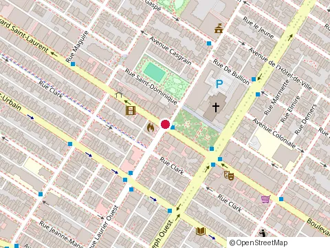 Location of Caisse Desjardins des Technologies de l'Information at 5036 Saint-Laurent Boul, Montréal