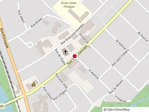 Location of Caisse Desjardins du Val-Saint-François at 77 Rue Saint-Georges, Windsor