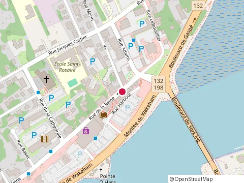 Emplacement de Canada Assurance Emploi au 98 Rue de la Reine, Gaspé