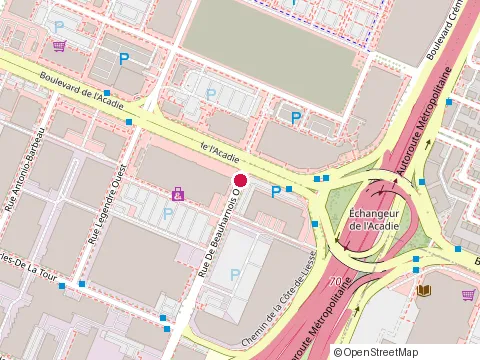 Location of Canadian Tire at 9050 Bd de l'Acadie, Montréal