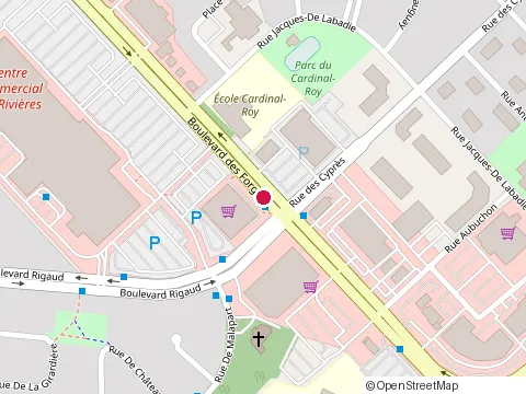 Location of Canadian Tire at 3525 boulevard des Forges, Trois-Rivières