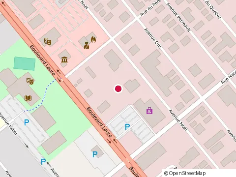Location of Canadian Tire at 402 boulevard Laure, Sept-Îles