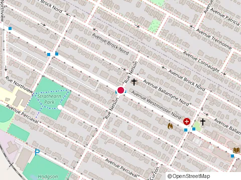 Location of Caserne 77 at 114 Westminster Ave N, Montreal West