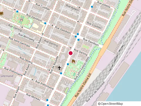 Location of Caserne des Pompiers No 13 at 3250 Rue Sainte-Catherine E, Montréal