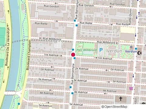 Location of Centre Communautaire Marcel-Giroux at 4501 Rue Bannantyne, Montréal