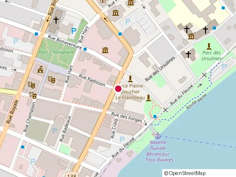 Location of Centre de Service Desjardins - Université du Québec À Trois-Rivières (Uqtr) at 3351 Bd des Forges, Trois-Rivières