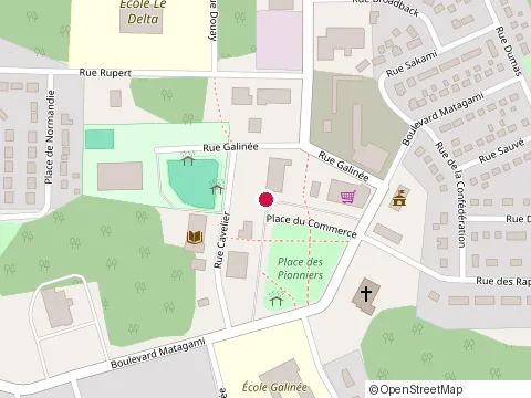 Location of Centre de Service Matagami at 60 Place du Commerce, Matagami