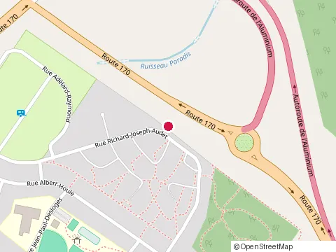 Location of Centre de Services Desjardins - Région du Saguenay-Lac-Saint-Jean, Saguenay