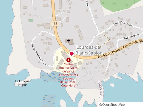 Location of Centre de Services Desjardins Blanc-Sablon at 1056 Boulevard Docteur-Camille-Marcoux, Blanc-Sablon