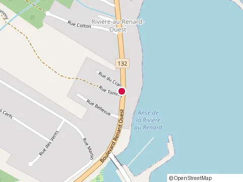 Location of Centre de Services Desjardins de Rivière-au-Renard at 80-1 Boulevard Renard Est, Gaspé