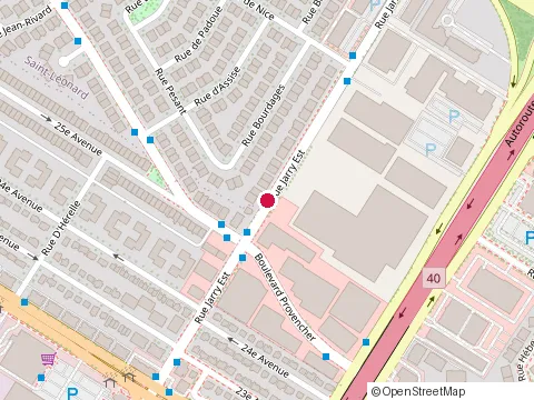 Location of Centre de Services Desjardins Jarry at 4570 Rue Jarry E, Montréal