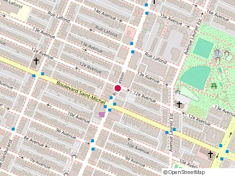 Location of Centre de Services Desjardins Masson at 3250 Rue Masson, Montréal