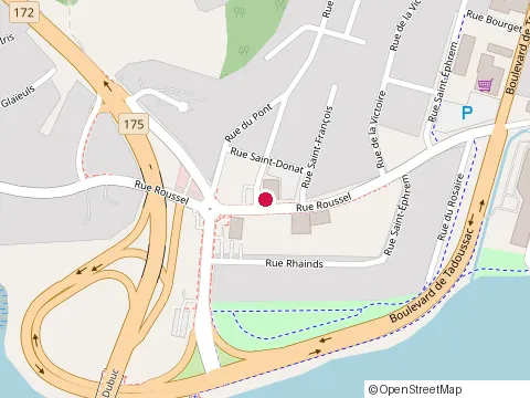 Location of Centre de Services Desjardins Roussel at 2212 Rue Roussel, Chicoutimi