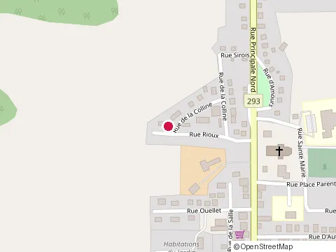 Location of Centre de Services Desjardins Saint-Mathieu-de-Rioux at 1 Rue du Moulin, Saint-Mathieu-de-Rioux