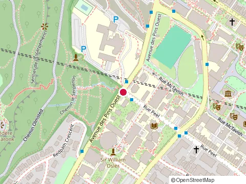 Location of Centre Paul-André Crépeau de Droit Privé et Co Mparé - Université Mcgill at 3690 Rue Peel, Montréal