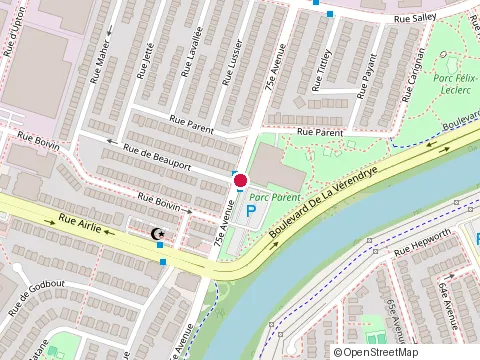 Location of Centre Sportif Dollard-St-Laurent at 707 75E Av, LaSalle